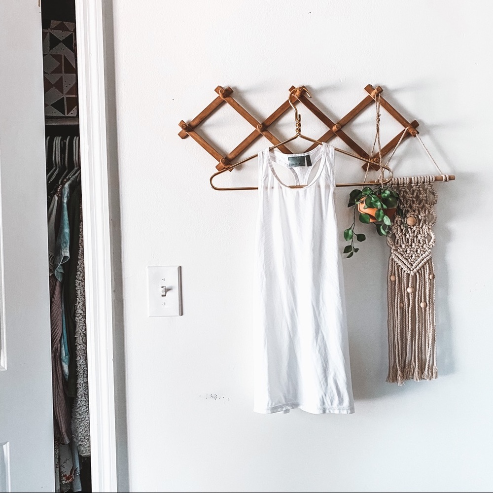 ATHLETA • racerback white tank